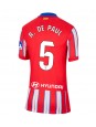 Atletico Madrid Rodrigo De Paul #5 Domácí Dres pro Dámské 2024-25 Krátký Rukáv